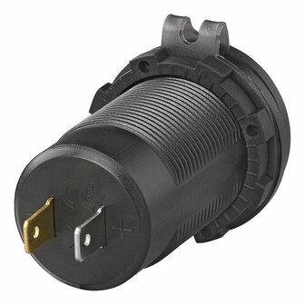 Caja de empotrar USB  triple  con 2x tipo A y 1x tipo C + voltimetro