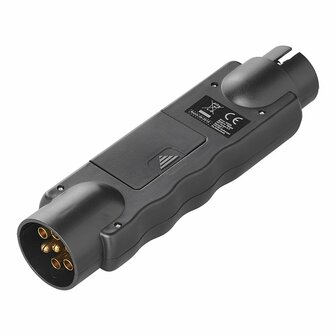 Comprobador de enchufes de 7 pines y 12 V con 2 adaptadores