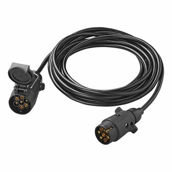 Cable alargador 5M con enchufe y caja de 7 pines