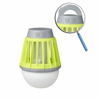 Camping-Lampara antiinsectos 2 en 1 recargable 8 8 x 12 5 cm