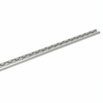 Juego de rieles de encuadernacion de aluminio 2x60cm  6 piezas