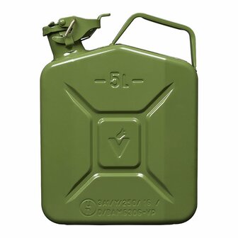 Bidon metalico verde de 5 l homologado por la ONU y TuV GS