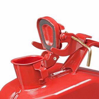 Bidon metalico rojo de 5 l homologado por la ONU y TuV GS