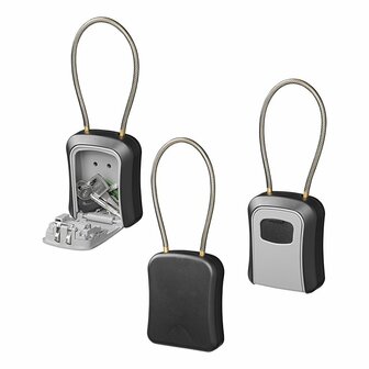 Caja fuerte para llaves con cerradura de combinacion y alambre de acero
