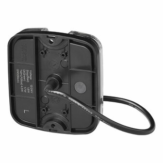 Luz trasera 4 funciones 105 x 95 mm LED + GLOW izquierda