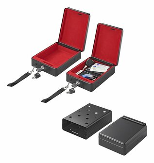 Caja fuerte de acero 225x165x85mm con trineo