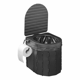 Inodoro plegable con tapa