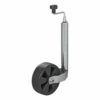 Rueda de morro de 48 mm  llanta de plastico con neumatico de caucho 220x70 mm