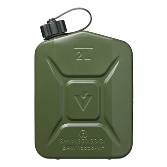 Bidon metalico verde de 2 litros homologado por la ONU