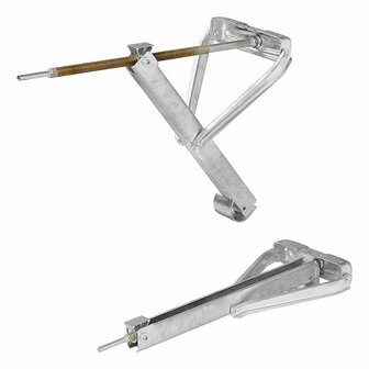 Soporte de esquina para caravana 700 kg 605 x 260 mm H: 500 mm