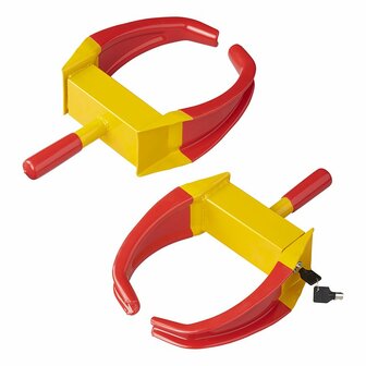 Abrazadera de rueda universal compacta