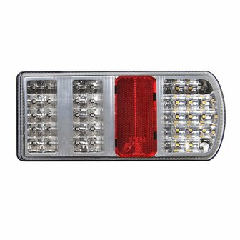 Piloto trasero 5 funciones 225x105mm 43LED derecho