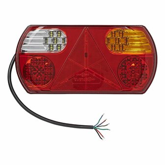 Luz trasera 6 funciones 296x142mm 32LED derecha