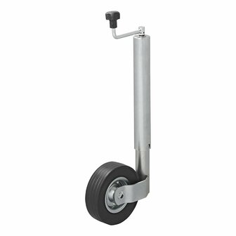 Rueda de morro de 60 mm  llanta de metal con neumatico de caucho 220x65 mm