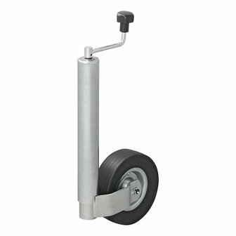 Rueda de morro de 60 mm  llanta de metal con neumatico de caucho 220x65 mm