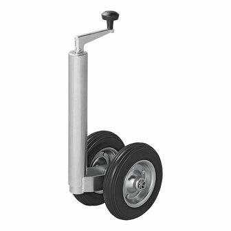 Rueda de doble punta de 48 mm con neumaticos macizos de PU 200 x 50 mm