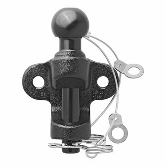 Bola de remolque negra combinada version doble D17.2 S200 homologada tipo E