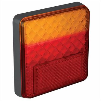 Luz trasera 12 24V 4 funciones 100x100mm LED