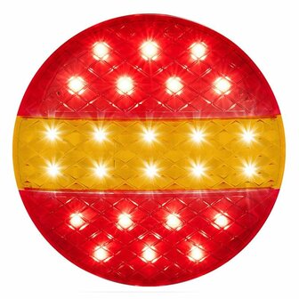 Luz trasera 12 24V 3 funciones 140mm STI LED