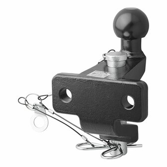 Bola de remolque negra combinada version doble D21 S350 homologada tipo E