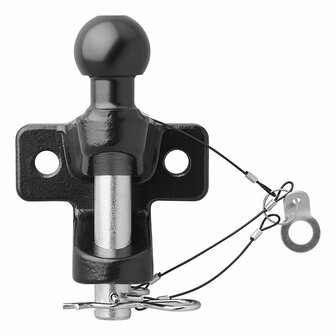 Bola de remolque negra combinada version doble D21 S350 homologada tipo E