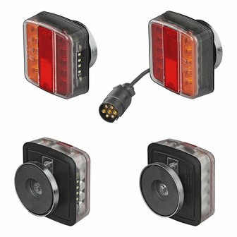 Juego de iluminacion para remolque LED con imanes cable 7 5+2 5M