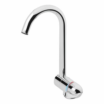 Grifo mezclador estilo 3000 cano metalico diametro 27 mm cromado