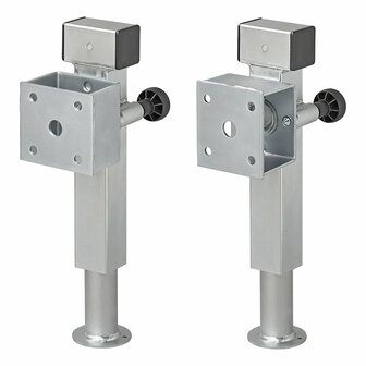 Pata de apoyo 60x60 mm inclinable SF60 D85 SW19 410-655 mm 1300 kg