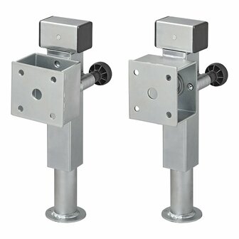 Pata de apoyo 60x60 mm inclinable SF60 D85 SW19 360-595 mm 1350 kg