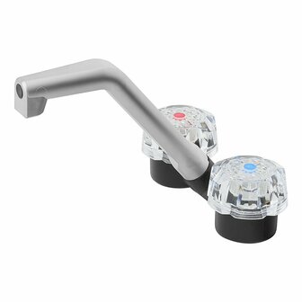 Grifo mezclador De Luxe diametro 20 mm negro cromo  pomo grande