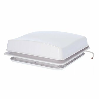 Trampilla de techo 280 x 280 mm sin ventilacion permanente blanca con ventilador