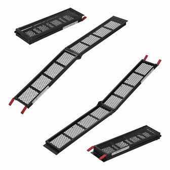 Rampa de acero plegable  203x28cm  340kg por pieza