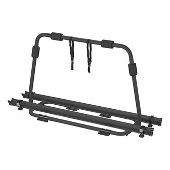 Portabicicletas negro para barra de traccion