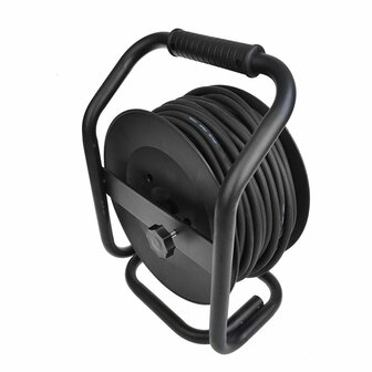 Enrollador de cable CEE 25M 3x1 5mm&sup2; (2x Schuko + 1x CEE)