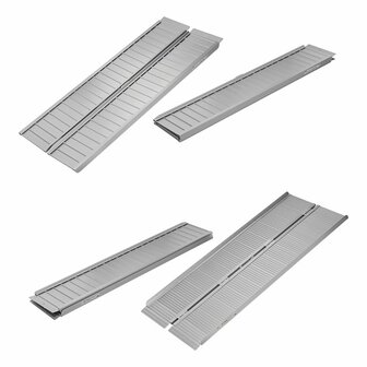 Rampa plegable de aluminio para silla de ruedas 183x73cm 270kg