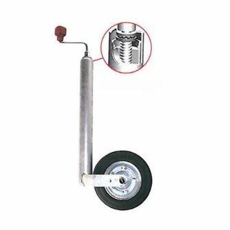 Rueda de morro  Plus diametro 48 mm neumatico de caucho macizo 200 x 50 mm 150 kg