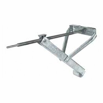 Soporte de esquina para caravana  700 kg 605 x 260 mm H:500 mm compacto largo
