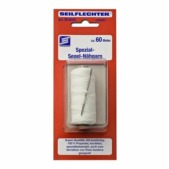 Hilo de coser (fuerte) para vela con aguja, 60m
