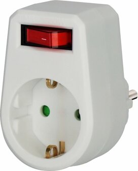 Toma de corriente con  interruptor de encendido