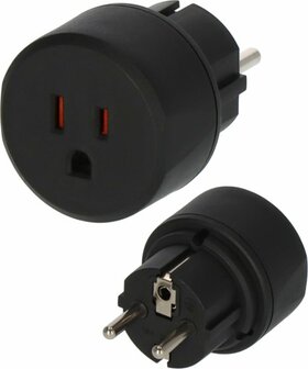 Adaptadores de viaje EE.UU.,Japon Conector de tierra