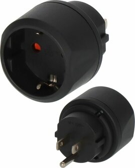 Adaptador de viaje Conector de tierra USA