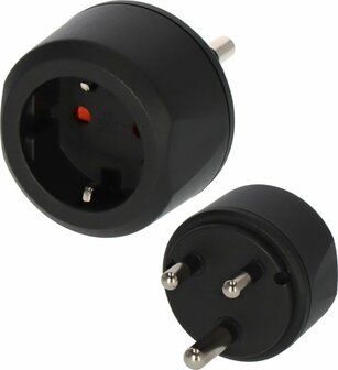 Adaptador de viaje Conector de tierra Sudafrica, India