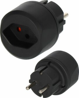 Adaptador de viaje Suiza Conector de tierra