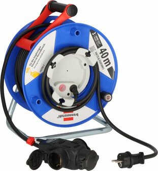 Tambor de cable Garant G IP44 38+2m H07RN-F3G1.5 con acoplamiento de goma triple
