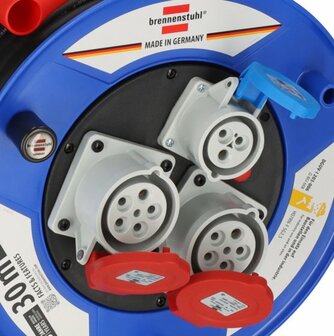 Garant CEE 3 IP44 carrete de cable de obra industrial construccion 30m H07RN-F 5G2.5