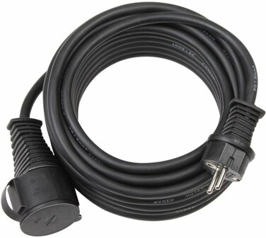 Cable de calidad para uso en obras IP44 25m H07RN-F 3G2,5 nero