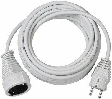 Cable de plastico 10m blanco H05VV-F 3G1,5