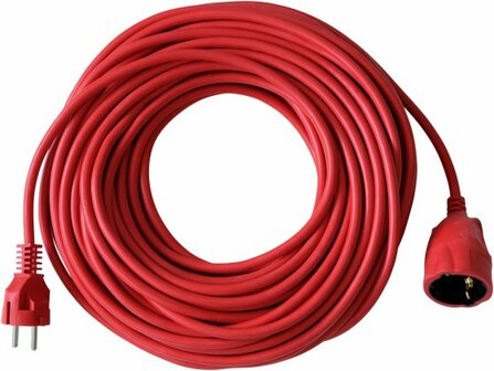 Cable de plastico rojo 25m H05VV-F 3G1,5