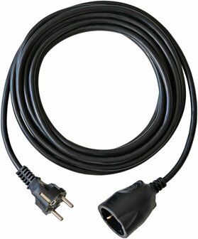 Cable de plastico negro 5m H05VV-F 3G1,5