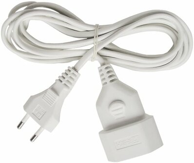 Cabel de plastico 5m blanco H03VVH2-F 2x0,75